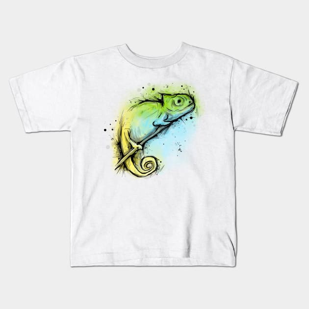 Chameleon Ink Kids T-Shirt by xMorfina